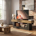 Fnova 63-Inch Modern Industrial TV Stand with U-Shaped Pedestal, Entertainment Center with Open Storage Shelf, E1 MDF Media Console Table, Living Room Storage Furniture,WM010621_BNB_US