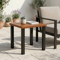 Fnova 17.72 Inch Square Outdoor Side Table, Weather Resistant Waterproof UV Protected Patio End Table, Multipurpose Coffee Table for Patio, Backyard, Porch, Living Room, Balcony,WM011508_BNc_US