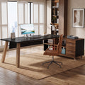 Fnova 78-Inch L-Shaped Executive Desk with Drawers and Open Storage, Modern Large Corner Computer Desk Writing Desk for Home Office,WM010431_BNB_US