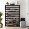 Fnova Modern 64-Inch 10-Tier Shoe Rack, Rust-Proof Fabric Side Cover, for Entryway/Bedroom/Closet, Easy Assembly,WM010536_B_Shelf