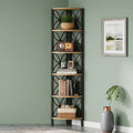 Fnova 70.9-Inch 6-Tier Corner Storage Shelf Unit, Tall Space-Saving Display Rack for Living Room Bedroom Home Office,WM010558_LBNB_US