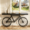Fnova 70.9-Inch Industrial Console Table, Extra Long Narrow Sofa Table with Bicycle Metal Base, Modern Entryway Table Behind Couch for Living Room, Hallway, Entrance, Foyer,WM010367_B_US