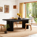 Fnova 70.87-Inch Dining Table for 6-8, Farmhouse Rectangular Kitchen Table with Heavy Duty Legs, Modern Style, Easy to Assemble,WM010240_B_Tables