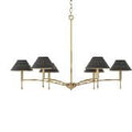 Fnova 6-Light Adjustable Pendant Chandelier with Perforated Metal Shade, UL Certified Hanging Light Fixture for Kitchen Island Dining Room,WM011131_GB_US
