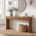 Fnova 70.9 Inch Console Table with 3 Drawers, Extra Long Entryway Sofa Table Behind Couch for Living Room, Hallway, Foyer,WM010978_DBN_US