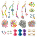 Fnova 557 Pcs Glow in The Dark Beads Keychain Making Kit, DIY Jewelry Making Supplies with Alphabet Letter Beads, Charms & Cord for Kids Adults Crafts, Birthday Party Favors,WM011610_4_US