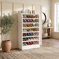 Fnova 8-Tier Shoe Rack, Freestanding Space-Saving Shoe Storage, Multi-Functional Open Shelf Organizer for Entryway Closet Hallway,WM010579_W_US