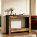 Fnova 41.3-Inch Console Table, Farmhouse Wood Sofa Table with Storage for Behind Couch, Narrow Entryway Table for Hallway, Living Room, Bedroom,WM010368_BN_US