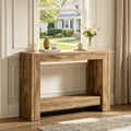 Fnova 41.3-Inch Console Table, Farmhouse Wood Sofa Table with Storage for Behind Couch, Narrow Entryway Table for Hallway, Living Room, Bedroom,WM010368_LBN_US