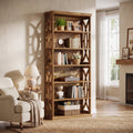 Fnova 71-Inch 6-Tier Tall Storage Shelf Unit, Large Capacity Open Bookcase Display Shelving for Living Room Bedroom Home Office Entryway,WM010560_BN_US