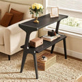 Fnova End Table Narrow Side Tables Modern Wooden Sofa Table with Storage Shelf, Farmhouse Bedside Table, Easy Assembly, Corner Table, Drink Table for Living Room, Bedroom, Nightstand,WM010102M_HL0239_US
