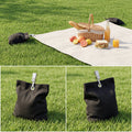 Fnova 16 Pack Outdoor Curtain Weights, 15oz Windproof Weighted Sandbag Bags with Clips & Sealed Liners for Patio Curtains, Gazebos, and Tablecloths,WM011612_B16_US