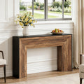 Fnova 63-Inch Farmhouse Console Table, Modern Long Rectangular Wooden Sofa Table for Living Room, Entryway, Hallway Foyer, Easy Assembly,WM010305_BN_Console