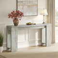 Fnova 70.9" Extra Long Console Table, Wide Sideboard Sofa Table, Farmhouse Entryway Table Behind Couch Accent Table for Living Room Hallway Home Decor Furniture,White