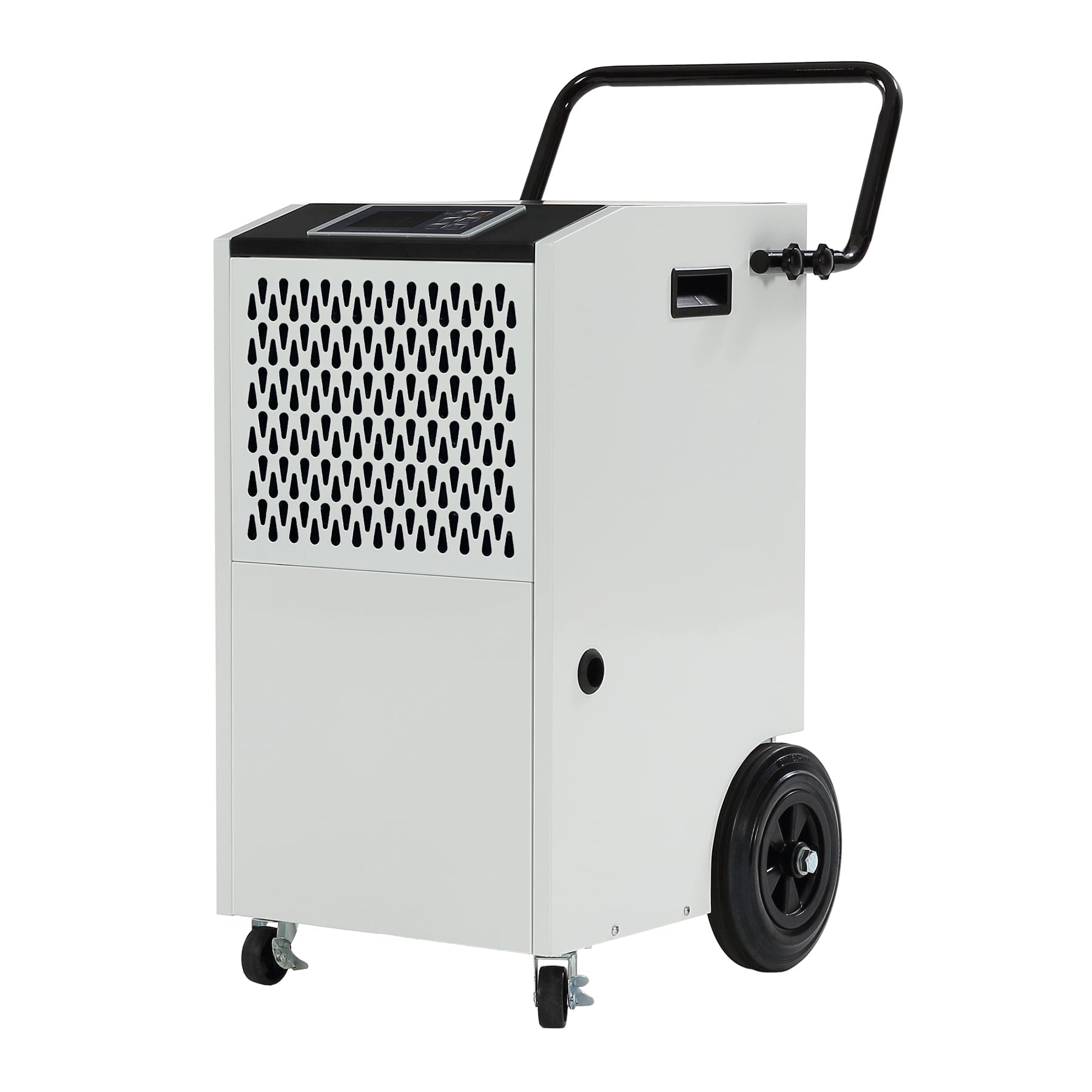 Fnova 154 Pints Commercial Basement Dehumidifier with Powerful Pump, Crawl Space Dehumidifier with Drain Hose, Auto Defrost, Humidity Control, Timer, Up to 7,000 Sq. Ft.