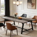Fnova 70.86'' Large Dining Table for 6-8, Thickened Farmhouse Kitchen Table for Dining Room, Gray,Gray
