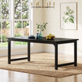 Fnova 63-Inch Industrial Dining Table, 6-8 Person Kitchen Table for Dining Room Kitchen Home Office Restaurant Bistro,WM010822_B_US