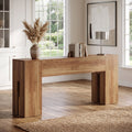 Fnova 71-Inch Long Console Table, Farmhouse Wood Grain Entryway Table, Narrow Rectangular Sofa Table Behind Couch for Entrance, Hallway, Living Room,WM010301M_WO_US