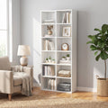 Fnova 71.65-Inch Tall Narrow Storage Shelf Unit, 12-Cube Vertical Horizontal Organizer Bookshelf for Home Office Bedroom Living Room,WM010547_W_US