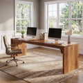 Fnova 78.74-Inch Modern Computer Desk, Long Two-Person Writing Desk, Office Desk for Living Room, Bedroom, Study,WM010415_WO_US