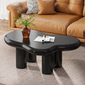 Fnova 39-Inch Cloud Coffee Table, Modern Cute Cream Design with 4 Solid Legs, Funky Minimalist Cartoon Center Table for Living Room & Home Office, Versatile Coffee & Tea Table,WM010262_B_Tables