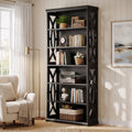 Fnova 71-Inch 6-Tier Tall Storage Shelf Unit, Large Capacity Open Bookcase Display Shelving for Living Room Bedroom Home Office Entryway,WM010560_B_US