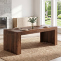Fnova 78.7-Inch Modern Farmhouse Dining Table, Extra Long Wooden Kitchen Table, Easy Assembly, Seats 4-6 for Dining Room & Kitchen, Living Room,WM010280_DW_US